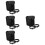4Pcs Motorcycle Side Pouch Black Portable Safe Storage Bags 7