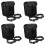 4Pcs Motorcycle Side Pouch Black Portable Safe Storage Bags 5