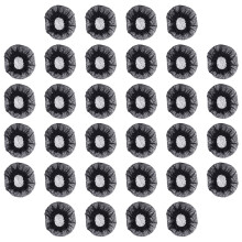 500Pcs Black Non-Woven Microphone Protective Covers Reduce Wind Noise