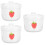 3Pcs Lidded Ceramic Steaming Pot Small Stew Egg Bowl for Home Use 8