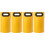 4Pcs Yellow Portable Folding Foot Bath Buckets Durable Home Travel 6
