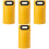 4Pcs Yellow Portable Folding Foot Bath Buckets Durable Home Travel 5