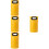 4Pcs Yellow Portable Folding Foot Bath Buckets Durable Home Travel 9