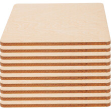 50Pcs Basswood DIY Blank Wooden Planks Beige Unfinished Craft Boards