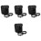 4Pcs Motorcycle Side Pouch Black Portable Safe Storage Bags 3