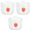 3Pcs Lidded Ceramic Steaming Pot Small Stew Egg Bowl for Home Use 4