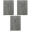 3Pcs Students Agenda Notepad Grey Paper 2024 Time Management 5