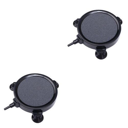2Pcs Safe Ceramic Oxygen Stones Black Fish Tank Air Oxygen Stone 2