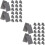 400Pcs Grey Ceramic Mini Bricks for Decor Miniature Brick Accessories 8