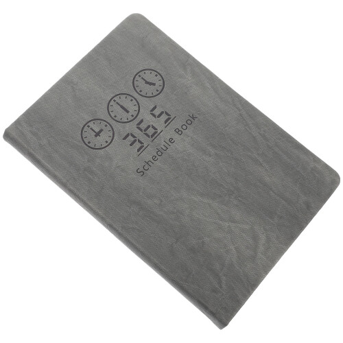 3Pcs Students Agenda Notepad Grey Paper 2024 Time Management 2