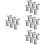 24Pcs Toy Train Bridge Pier Supports Light Grey Train Set Accessories 8