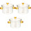 3Pcs Clear Glass Stew Bowls with Cover Safe Kitchen Tableware Set 3