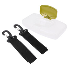 1Set Baby Tissue Case Wit Compact Met Ophangkoord Binnengebruik