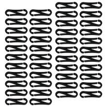200St DIY Masker Plastic Zwart Ophangers Compact En Sterk
