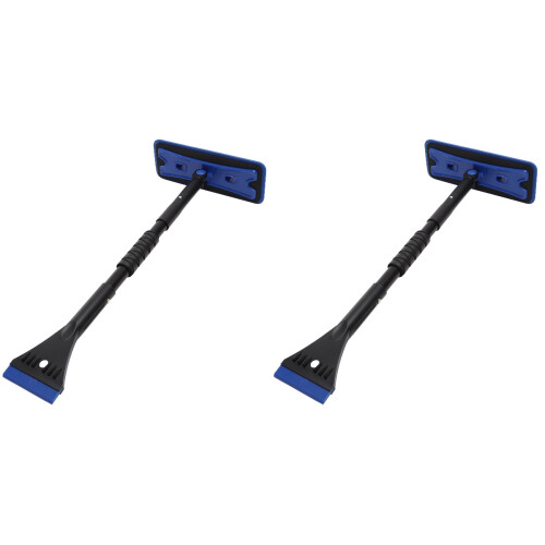 2Sets Autoroestschraper Met En Verstelbare Blauwe Sneeuwborstel 1