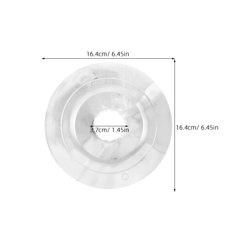 2St Duurzame Plastic Flywheel Beschermkap Transparant 2