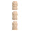 3St Beige Ananas Finials Voor Meubels En 7