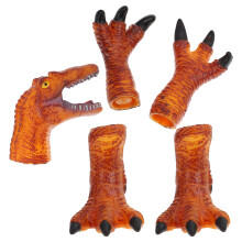 10St Bruin Handpop Handschoenen Kinderen Verkleed Speelgoed