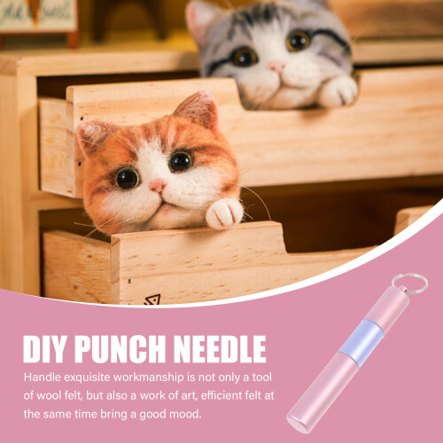 1St DIY Stitching Set Rvs Felting Needle Multi Kleur 2