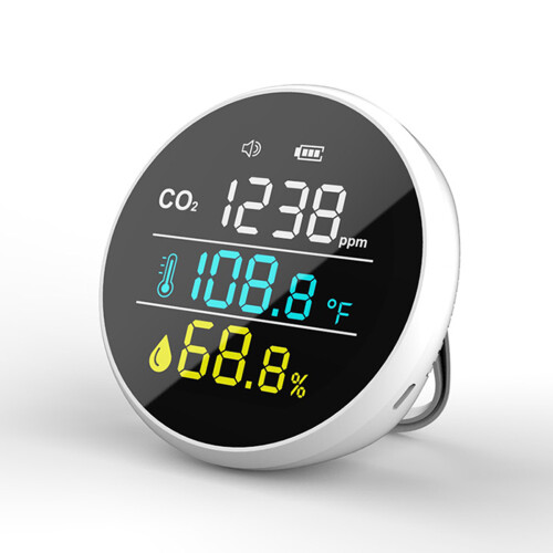 Monitor CO2 temperatura e umidità 400-5000ppm, 1000mAh 2