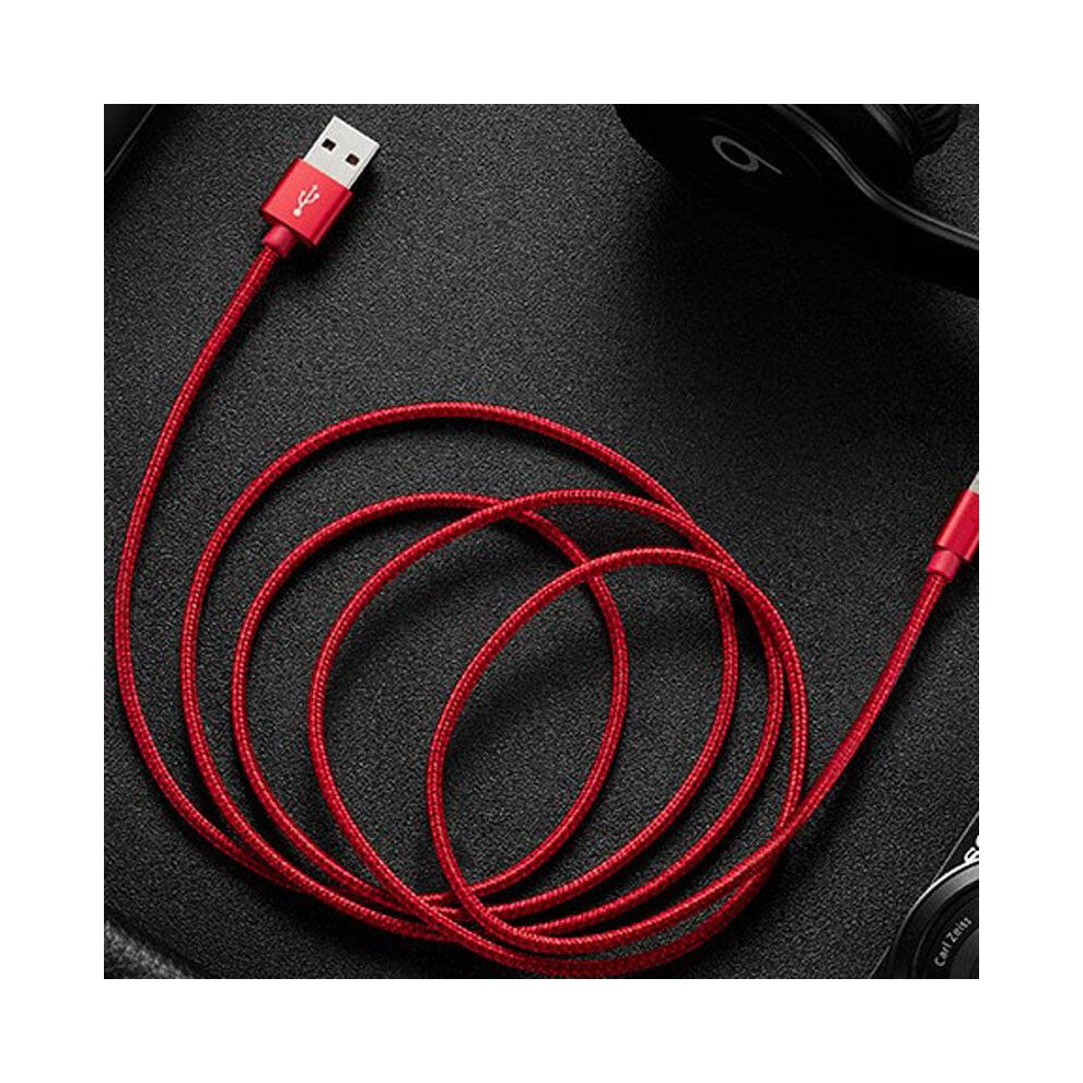 (, 3M) Heavy Duty Nyloncable Metal Braided Usb Charger Cable 1M 2M 3M For Red 691033226507