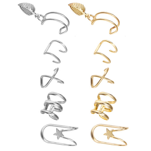 20Pièces Accessoires Perçage Créatifs Dorés Argent
