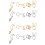 20Pièces Accessoires Perçage Créatifs Dorés Argent 6