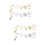 20Pièces Accessoires Perçage Créatifs Dorés Argent 8