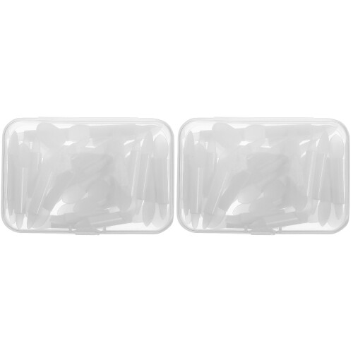 2Ensembles Pinceaux Silicone Blancs Pour Précis 2