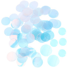 4Pièces Sequins Ronds Sky-Blue Pour DIY Couture Décoration Mode
