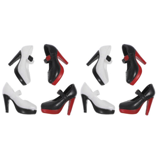 4Paires Mini Talons Hauts Assortis Décoration Et Jeu 1