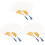 6Pièces Éventails À Décorer Double-Face Manche Bambou Pour Enfants 7