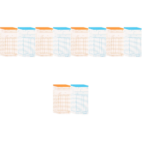 5Ensembles Cartes De Temps Double-Face Usage 2