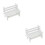 2Pièces Banc En Bois , Accessoire Décoratif Jardin Et Maison 5