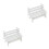 2Pièces Banc En Bois , Accessoire Décoratif Jardin Et Maison 3