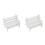 2Pièces Banc En Bois , Accessoire Décoratif Jardin Et Maison 2
