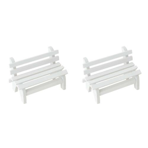 2Pièces Banc En Bois , Accessoire Décoratif Jardin Et Maison 1