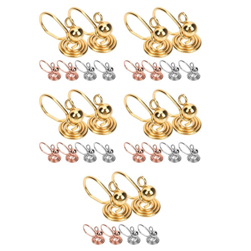 30Pièces Boucles D'oreilles Clip on Multicolores Pour Usage 2