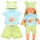 Vêtements Bébé Vert Clair Coton Pour Jeu Décoratif 1