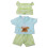 Vêtements Bébé Vert Clair Coton Pour Jeu Décoratif 11