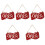 5Pièces Panneaux D'entrée Rouge Faces Ouvert Fermé Pour Café 3