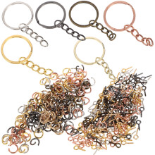 1350St Sleutelhanger Kit Met Ringen En Oogjes, Duurzaam Zinc Alloy