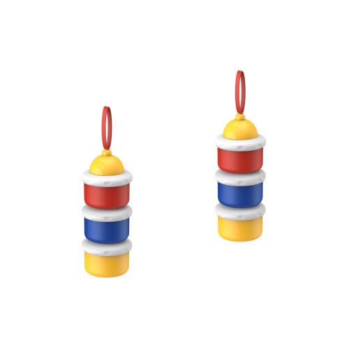 2Pièces Boîte Alimentaire Lait Poudre Design Simple Multi-Usage 2