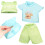 Vêtements Bébé Vert Clair Coton Pour Jeu Décoratif 10