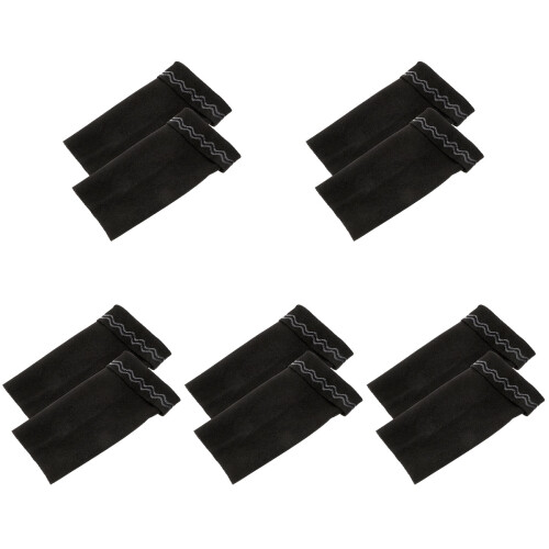 5Paires Genouillères Noires Protectrices Élastiques Durables 1