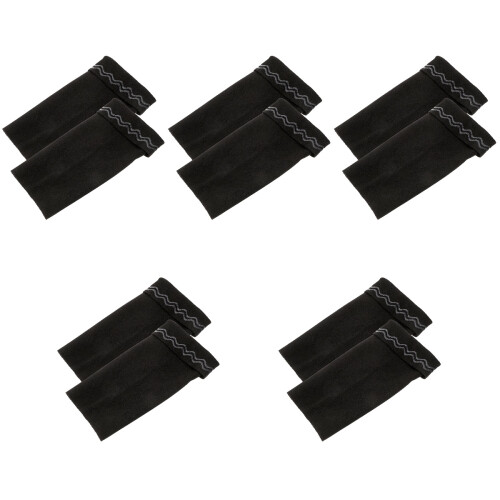 5Paires Genouillères Noires Protectrices Élastiques Durables 2