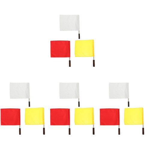 12Pièces Drapeaux De Multicolores Pour Arbitres 1