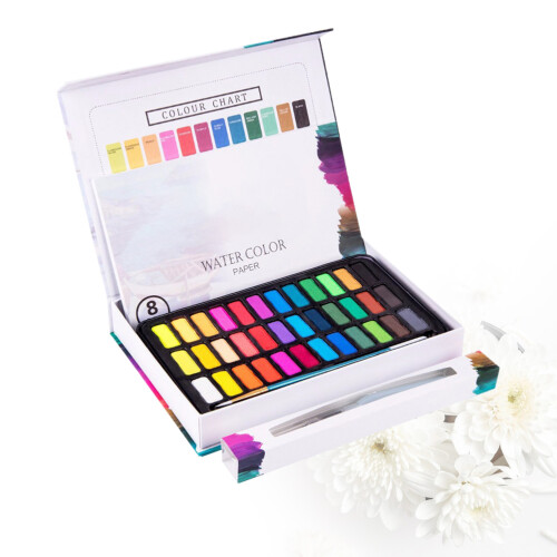 2Pièces Ensemble Peinture 36 Couleurs Pour Enfants 2