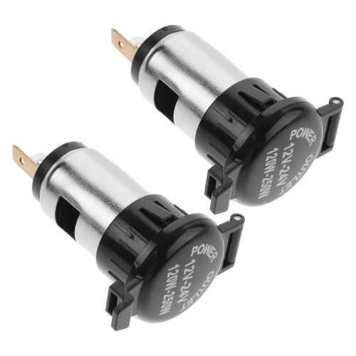 10Pièces Prise Allume-Cigare Auto USB Type C Charge Rapide Étanche 2