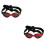 2Pièces Lunettes De Protection Rouge Pour Chiens Résistantes Ventilées 6
